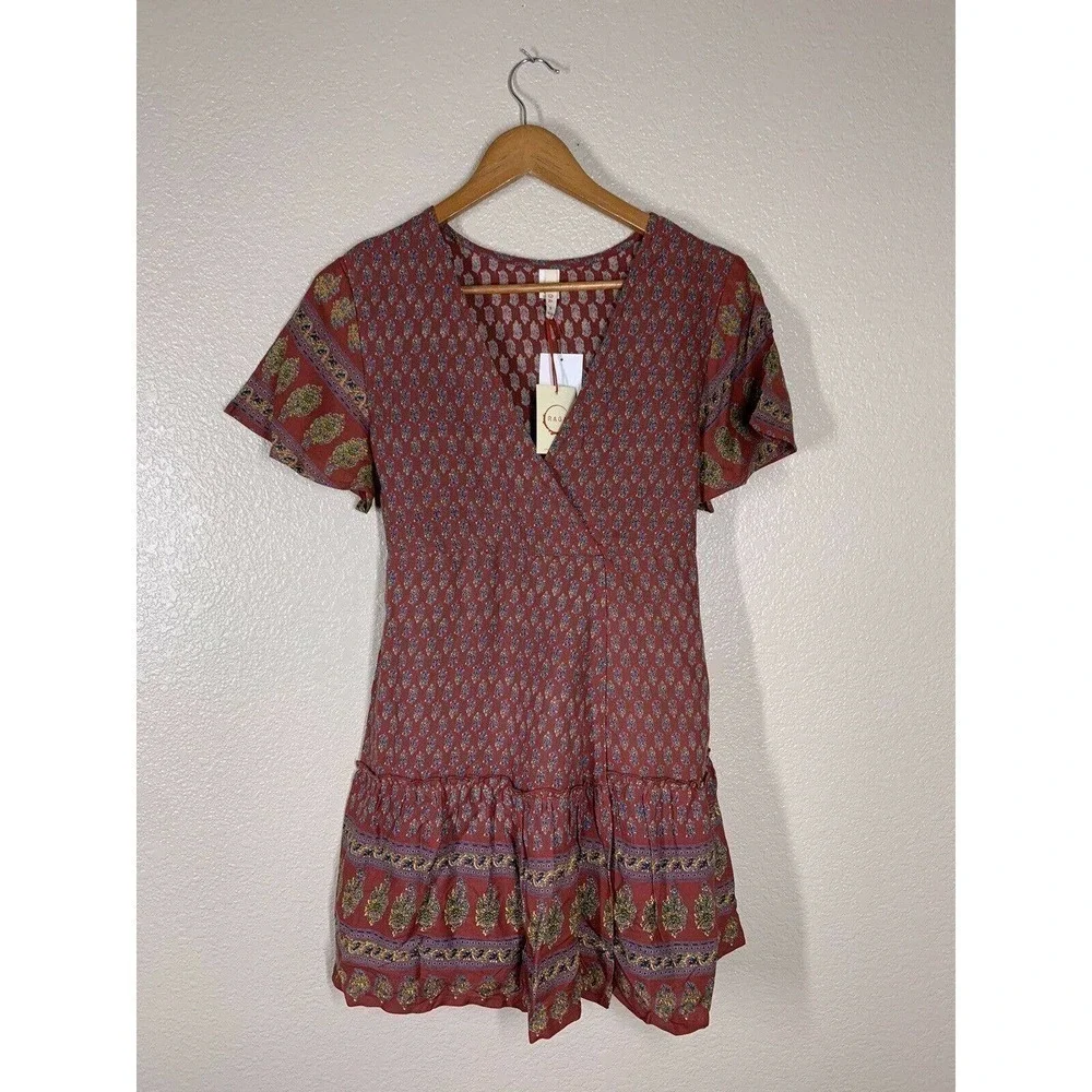 RAGA Avah Faux Wrap Mini Dress